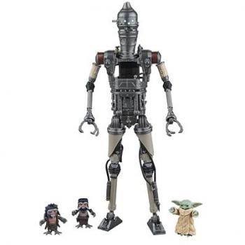 Hasbro Figurine d'action Star Wars : The Mandalorian Black Series 2 Pack IG‑12 & Grogu 15 cm
