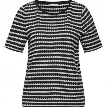 STREET ONE T-Shirt LTD QR yds knit look shirt