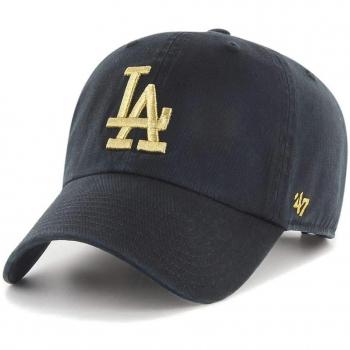 Metallic LA Dodgers Cap 47 Brand – Herrenmode, Schwarz, One‑Size‑Fit
