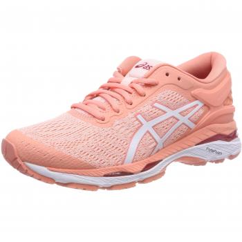 Asics Gel-Kayano 24 Women's Running Sneakers (Seashell Pink/White/Begonia Pink)