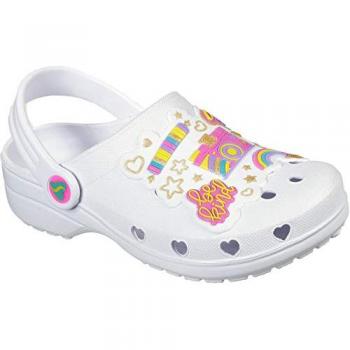 Skechers Girls Cali Gear Heart Charmer Photobomb Size 33 White