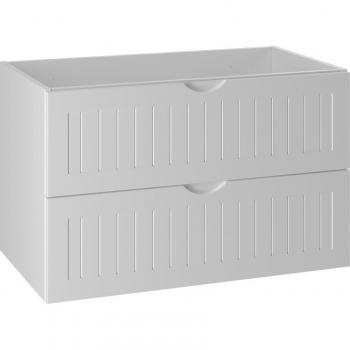 Blanc Stratifié – meuble de sous‑vasque 80×50×46 cm