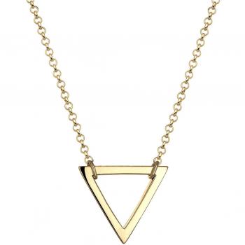 Elli Elegant Dreieck Geo Kette für Frauen – 925 Sterling Silber