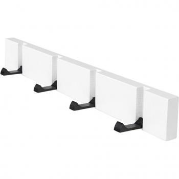 Colgador de 5 ganchos de madera para ropa