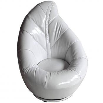 Finta Pelle Poltrona Wink Design Paterson Lucida Bianca