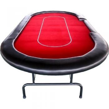 Redtooth Deluxe 10-Player Poker Table with Strong Metal Legs
