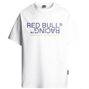 Red Bull Racing x Pepe Jeans Reflective Graphic Tee (weiß/blau/gelb) – Medium Größe