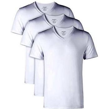 Men's Bamboo Rayon V-Neck Undershirt 3 Pack White