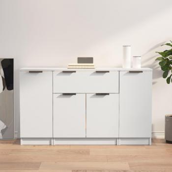 VidaXL Elegant White Sideboard Trio