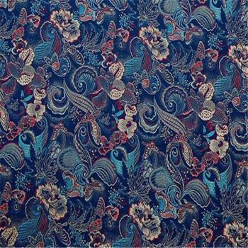 Tissu Brocart Motifs Exotiques pour Drap