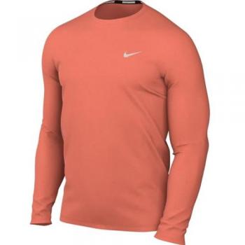 Maglia a maniche lunghe Nike Dri-Fit UV Miler Uomo Taglia XL Arancione