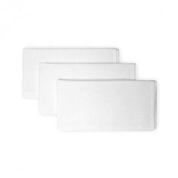 Soleil d'ocre Lot de 3 Serviettes Panama 45 x 45 cm Blanc