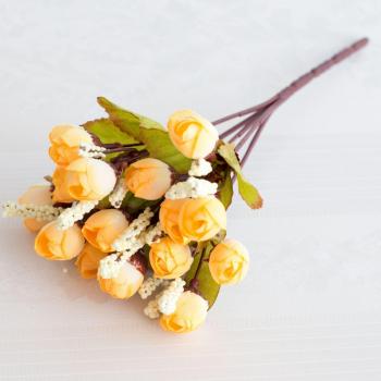 Ramo Decorativo de Mini Rosas Artificiales 24cm