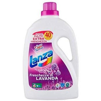 Lanza Detersivo per Lavatrice Freschezza di Lavanda 40 Lavaggi