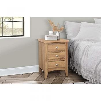 Birlea Hampstead Oak 3 Drawer Bedside