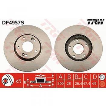 TRW AUTOMOTIVE AFTERMARKET DF4957S Freno a disco