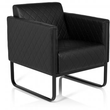 Siège d’appoint ARUBA Noir – Simili cuir