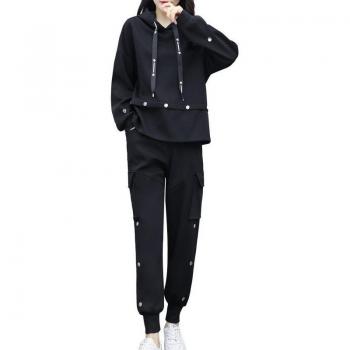Haut et pantalon noir femme
