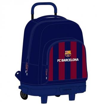 Barca 24/25 School Roll‑Backer with Wheels, Maroon/Navy 33x45x22
