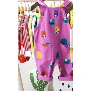 Cotton Loose Overalls for Children WS447
