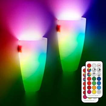 Lampade da parete a LED RGB per interni con telecomando