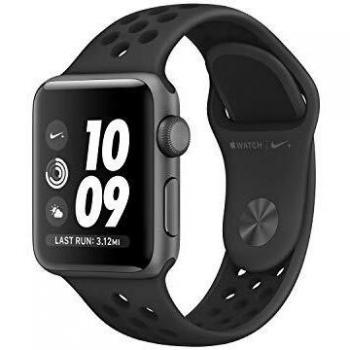 Refurbished Apple Watch Nike+ Series 3 (2017) 38mm GPS Gray with Sport Band Black