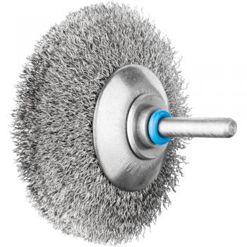 PFERD INOX-TOTAL Kegelbürste Edelstahl ungezopft Ø70x10mm Schaft-Ø6mm Draht-Ø0,20