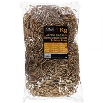 Bolsa 1 kg. gomas elásticas nº 180 de 18 cm. largo office club 320517