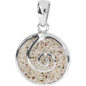 Silber-Spiralen‑Anhänger „Strandsand“ – 925 % Sterlingsilber, 1‑Teil
