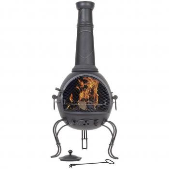 Redfire Cadiz Extra Large con griglia, nero, 48 x 48 x 136 cm, 84023