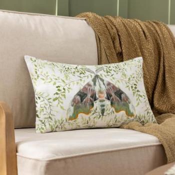 Moth Design Traditional Polyester Pillow – 30x50cm