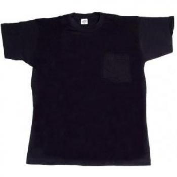 Camiseta Algodón 140 g, Manga Corta, Bolsillo Azul – Talla L (SKU 634L)