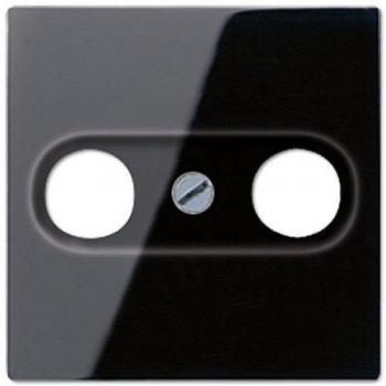 JUNG TV‑Steckdosenabdeckung Serie A – schwarz