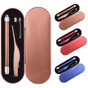 5Pcs Ear and Nose Trimmer Set with Cleaning Tools and LED