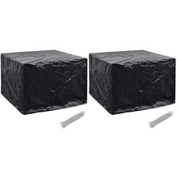 Gartenmöbel Abdeckhaube 2 Stk. 122x112x98 cm