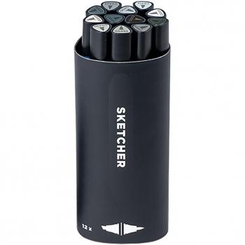 Pack 12 de Marqueurs Gris Molotow Sketcher