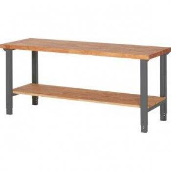 Table à Hauteur Variable STIER Premium, Plateau de Rangement – 2000 × 700 × 790 mm / 1 140 mm