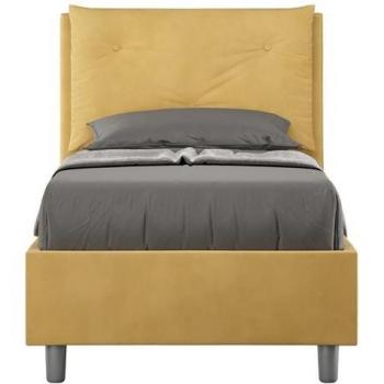 Ritrova Il Riposo: Letto 90x190 Ocra con Contenitore Integrato