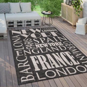 Tapis d'Extérieur Écriture Moderne 120x160 cm