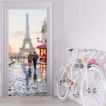 Calcomanía creativa para puerta de sala de estar