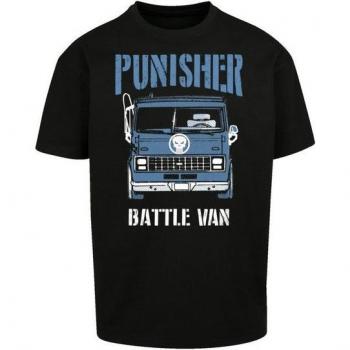 Schwarzes T-Shirt Marvel Punisher Battle Van II