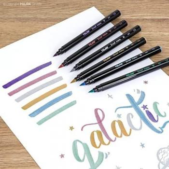 Evidenziatore a Pennello Milanese Metallic 6 Tinte