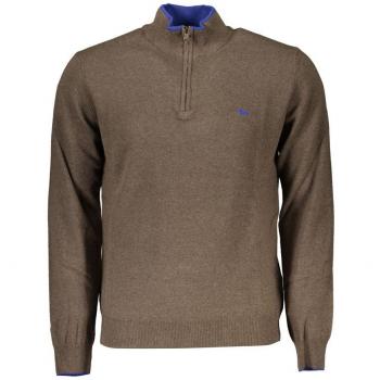 Harmont & Blaine Long Sleeve Sweater with Contrast Details