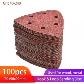 90mm Triangular Hook & Loop Sandpaper