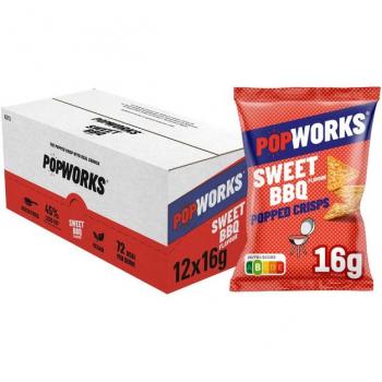 Popworks Sweet BBQ Chips 16gr