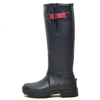 Hunter 'Balmoral Adjustable' Wellington Boots (Navy)