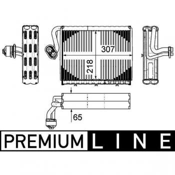 MAHLE ORIGINAL AE 108 000P Cooling Evaporator