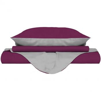Manta Nórdica Biológica Fucia/Gris