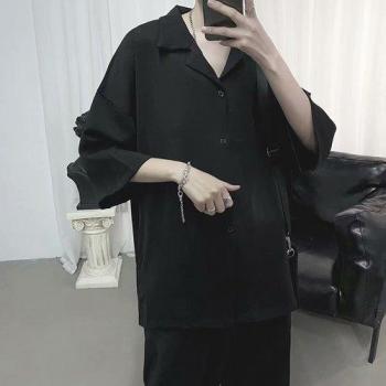 Men's Chic Streetwear Three-Quarter Sleeve Top