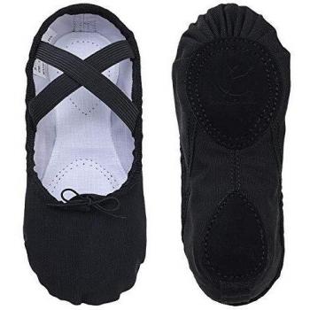 Ballet shoe noir, taille 28, tissu toile – Femmes & Filles